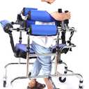 Walkers for Seniors Walker Children with Cerebral Palsy,Height-Adjustable Mobile Walker,Rollators 6 wheeS seat Disabled Assistive Equipment rollator Walker, Durable Mobility Aid., Blue