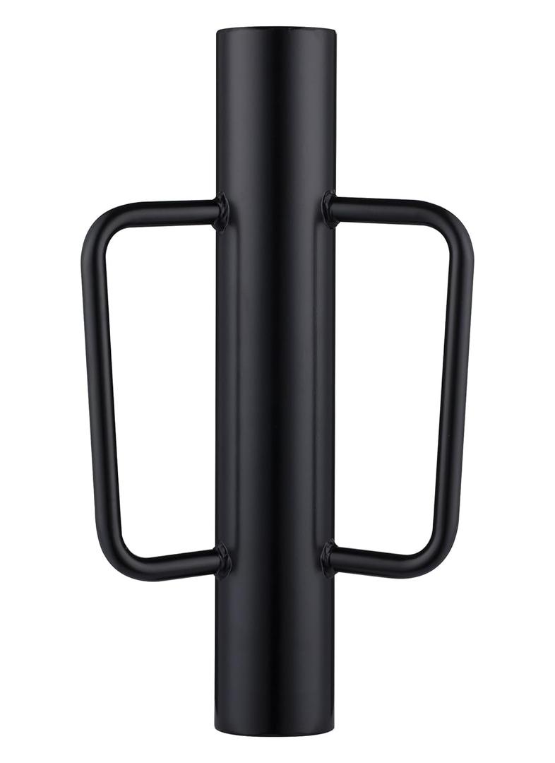 Fence Post Driver, Heavy Duty T Post Driver with Handles, Time Saving and Heavy Duty Black Pole Driver, Black, 12lb