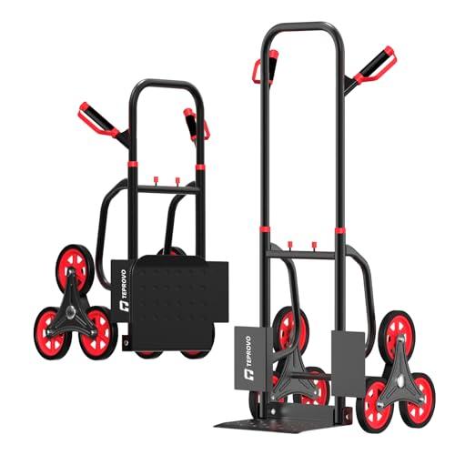 Stair Climbing Hand Truck 440lbHeavy Duty Dolly Cart for StairsThickened Upgraded Steel Tube Folding Stair Climbing Trolley with Six Wheels and Telescoping Handle - Amazon.com
