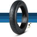 2.50-10 Dirt Bike Tire Street Tire Compatible with 14x2.50 14x2.5 ebike Tyre 33J 4 P.R. Max Load 253 Lbs Scooter Street Neumtico with Tubeless Valves and Tools (B enhanced type)