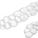 Gel Cloud Keyboard and Mouse Wrist Rest Set, Cute Ergonomic Wrist Support and Arm Support Keyboard Rest for Typing Pain ReliefSuitable for Office/Computer/Laptop/Gaming (Transparent White Set)