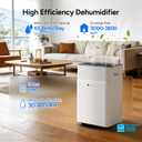 DR.PREPARE 3800 Sq.Ft Energy Star Dehumidifier, Max 65 Pints, Smart Dehumidifier with App/Wi-Fi for Basement, Bedroom with Drain Hose, Intelligent Humidity Control, Dry Clothes, Sleep Mode, 24H Timer