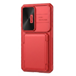 Vizvera for Samsung Galaxy S26 Ultra Case Wallet RFID [Cards Holder][Camera Cover][Edge Raised] Full Body Rugged Shockproof Silicone Phone Case for Galaxy S26 Ultra 6.9" 2026,Magenta
