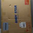 ANDY STAR Matte Black Bathroom Mirror, 22x30'' Scalloped Mirror for Bathroom, Unique Rectangle Bathroom Mirror in Premium Stainless Steel Frame, Deep 1", Ideal for Limited Space