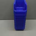 Plastic Containers for Organizing and Storage Bins for Closet, Kitchen, Office, Garage or Pantry Organization, Stackable Bins, Medium (11" x 5" x 5.5"), 8-Pack, Blue