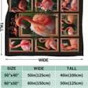 Yibuda Flamingo Blanket Bird Tropical Flannel Plush Throw Blanket Cozy Animal Decor Fleece Stuff Blanket Gifts for Lover Girls Boys Kids Adults Women Bed Travel 40"x50"
