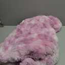 760GSM Faux Rabbit Faux Fur Throw Blanket, Super Thick Warm Bubble Blanket Throw, Fuzzy Luxury Plush Decorative Blanket for Couch Bed Sofa(Tie-dye Lavender,50''x 60'')