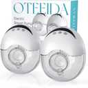 Hands Free Breast Pump Wearable MY-375 - Strong Suction, Low Noise, Wearable Breastfeeding Pump with 4 Mode &12 Levels, Portable Electric Breast Pump 24mm - 19/21/Insert/Flange, 2 Pack (White)