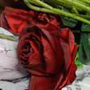 Veryhome 36Pcs Artificial Roses Realistic Fake Flowers Bulk Long Stem Silk Faux Roses Bouquet for Wedding DIY Home Decor Bridal Table Centerpieces Party Arrangements Gifts(Gradient Burgundy)