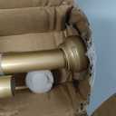 Gold Shower Curtain Rod - Never Rust No Drill Non-Slip Spring Tension Shower Rod, 27-43 inches Metal Steel, Gold