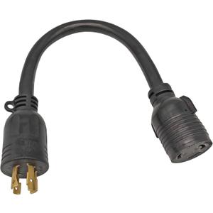 FC-L42L631 Male 4-Prong 20Amp 125/250Volt NEMA L14-20P Locking Plug to L6-30R 30Amp 250Volt Locking Female Connector