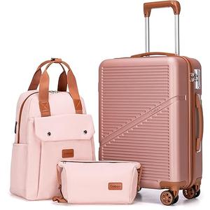 Carry On Luggage 22x14x9 Airline Approved, 20 Inch Carry on Suitcases with Wheels, ABS Lightweight Carry-on Luggage, Travel Suitcase Set with Wheels and TSA Lock