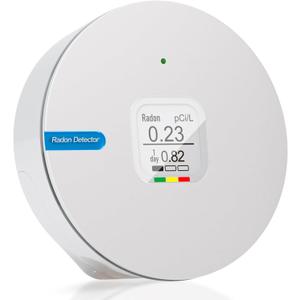 Indoor Radon Detector for Home, RN-300C Portable Digital Radon Monitor & Tester with E-Ink Display, Up to 2-Year Battery Life, Short & Long-Term Monitoring, Switchable pCi/L & Bq/m³