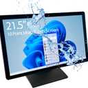 22-inch (21.5 Viewable) Capacitive LED 10 Point Multi-Touch HDMI VGA Monitor with 16:9 Display 1080p, True Flat Seamless Design Touchscreen, Great for Office, POS, Retail, Restaurant