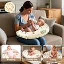 x-vesolje Nursing Pillow, Breastfeeding Pillow with Removable Cover, Ergonomic Breast Feeding Pillow, Baby Feeding Support Pillow for Mom Easier Breastfeeding- Original Size/Bunny