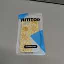 NITITOP Compatible with iPhone 13 Pro Max Case Silicone Cute Flower Floral Sunflowers Pattern for Women Girl Trendy Slim Fit TPU Silicone Shockproof Full Camera Protection Cover - Yellow