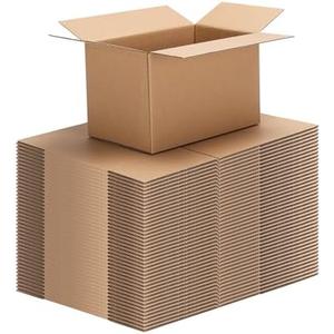 CRUGLA 28 Packs 8x5x5 Shipping Boxes for Small Business, Corrugated Cardboard Boxes Bulk for Shipping Packing Mailing