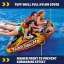 Wow Sports Thriller Towable Deck Tube for Boating Adults, Tubing Boat Inflatable for Water Sports, 3 person