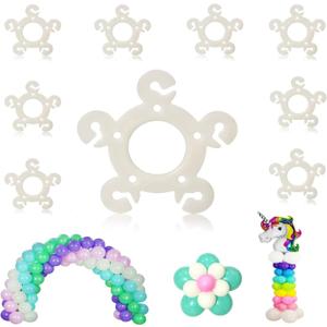 135 Pcs Flower Balloon Clips for Balloon Arch Plastic Balloons Arch Clips Flower Balloons Connectors Clip Holders for Weddings Birthdays