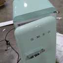 Smeg FAB10 50's Retro Style Aesthetic Refrigerator with 4.48 Cu Total Capacity, 2 Glass Shelves, LED Internal Light, 22-Inches, Pastel Green Right Hand Hinge Made In Italy