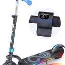 Gyroor H40 Kids Electric Scooter180W Motor, 10 MPH LED Display, Colorful Lights, Adjustable Height, for Kids Ages 8-12, Ideal Gift (Blue)