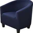 NILUOH Club Chair Slipcover Stretch Tub Chair Cover Barrel Chair Covers Armchair Covers Sofa Cover Furniture Protector for Living Room (01), 25"D x 31.5"W x 31.5"H