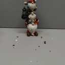 Garden Gnome Statue with Solar Lights Garden Sculptures Funny Triple Gnome Outdoor Patio Lawn Yard Balcony Home Decor Birthday Gift for Woman Grandma 12 in Spring Gnomes (Multicolor)