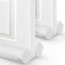 Comfyanno Under Door Draft Stopper - Bottom Door Gap Filler & Seal - Fits 30 to 36 Door, Block Cold Air, Noise, Sound, Wind, Bugs, Easy to Install, Double Side Block, No Adhesive, White (36 Inch (Pack of 2)