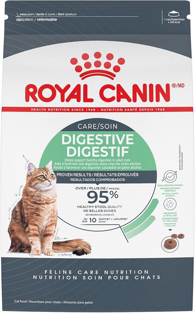 Royal Canin Feline Care Nutrition Digestive Care Adult Dry Cat Food, 6 lb Bag BBD: 20-20025