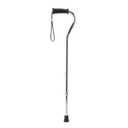 Medline Offset Handle Canes with Comfortable Foam Grip, Bronze, Lightweight Aluminum - Designed for Enhanced Mobility Support and Stability, 6 Count