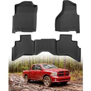 Floor Mats for Dodge Ram 1500 Quad Cab 2013-2018 & Classic 2019-2024