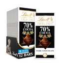 Lindt EXCELLENCE 70% Cocoa Dark Chocolate Bar, Dark Chocolate Candy, 3.5 oz. (12 Pack), Best By: 05/31/2027