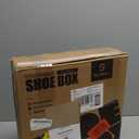 SEE SPRING 12 Pack Shoe Storage Box, Clear Plastic Stackable Shoe Organizer for Closet, Space Saving Foldable Shoe Rack Sneaker Container Bin Holder (Large Fit Size 9)