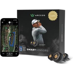 Arccos Smart Sensors: Automatic Golf Game Tracking System, A.I. Powered GPS Rangefinder & Smart Club Distances (Smoke) Arccos Smart Sensors: Automatic Golf Game Tracking System, A.I. Powered GPS Rangefinder & Smart Club Distances (Smoke)