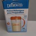 Brown's 32oz Baby Formula Mixing Pitcher Bundle with Adjustable Stopper, Locking Lid & No Drip Spout,  Orange, 1 Piece