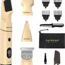Supreme Trimmer All-in-One Multigroomer | No-Nick, Nose/Ear/Pubic & Full Body Grooming Kit | LCD Display, Rechargeable & Waterproof Men's Hair Trimmer | SMG3040
