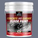 SENVEN Acrylic Semi-Gloss Gray Garage Floor Coating Kit, Professional Concrete & Garage Floor Paint 1 Gallon, Concrete Paint for Basement Floors, Porches, Cement Driveways Concrete Coating System, 128 Fl Oz, EXP: 9/06/2028