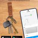Dual System Bluetooth Tracker Tag for iOS or Android, Keys Finder and Item Locator for Keys, Bags and More, Phone Finder, Up to 300 ft Range, Replaceable Battery, Water-Resistant, 4 Pack