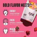 Zest Energy Green Tea - Superberry Samba - High Caffeine Strawberry, Acai, & Passion Fruit Tea - Caffeinated Coffee Altnernative with Antioxidants - Natural, Non-GMO & Keto - 20Ct Pack - 135mg Caf (EXP 11/04/28)