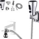 Kitchen Faucet Sink Sprayer Attachment Set,3 Modes Sink Sprayer Replacement Head with Stainless Steel Hose,Faucet Aerator and Brass Diverter Valve (5 pcs Adapter) for Washing Fruit,Dishes and Hair1