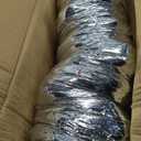 VEVOR 8 Inch Insulated Flexible Duct R-6.0，25 Feet Long with 2 Duct Clamps, Heavy-Duty Three Layer Protection Air Ducting Hose for HVAC Heating Cooling Ventilation and Exhaust Ductwork Insulation