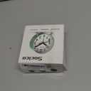 Anmileely Retro Analog Alarm Clock with Night Light, Battery Operated, Easy to Set - Ascending Alarm, Snooze, Simple Round Metal Design for Bedroom, Desk, Bedside, Travel, Kids, Adults, Heavy Sleepers