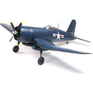 E-flite RC Airplane F4U-4 Corsair 1.2m BNF Basic Transmitter Battery and Charger Not Included with AS3X and Safe Select EFL18550