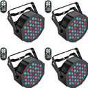 Stage Lights 36 LED Par Lights, U`King RGB Par Light Uplights Stage Lighting Indoor for Christmas Halloween Music Party Disco Wedding, Remote Control, DMX Control Sound Activated Party Light