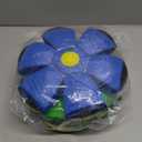 2 Magic Balls for Kids, Children Bouncing Ball Magic Metaball, Collapsible Flat Popup Meatball Toy with 6 Light for Indoor & Outdoor