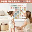 Classroom Monthly Calendar Pocket Chart for Kids Learning, 105 Cards Wall Boho Calendar and Weather, Teacher Supplies for Kindergarten Preschool Elementary Homeschool