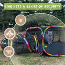 Outdoor Cat Enclosures, Cat Playground Portable Catio Mesh Tent, Outside Circle Playpen Tunnel for Kitty, Rabbit, Puppy and Small Animals