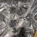 10L0L Golf Cart Rear Flip Folding Back Seat Kit for EZGO TXT Freedom 1995-Up, Deluxe Rear Seat Assembly Roof Support with Cargo Net Leather Cushion and Back Cushion Set (Black)