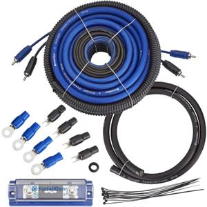 InstallGear 4 Gauge Amp Wiring Kit - 17ft Amplifier Subwoofer Wiring Kit with True Spec Cables - Power Soft Touch Wire Set for Car Audio Installation - Blue