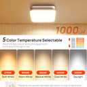 Consciot 50 CFM Bathroom Exhaust Fan with Light, 1000lm LED Light, 7.25*7.5*5 Inches